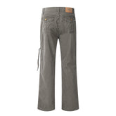 Men’s American Multi-Pocket Cargo Pants – Casual Cotton Denim Utility Trousers